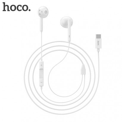 Ausinės Hoco L10 Type-C baltos