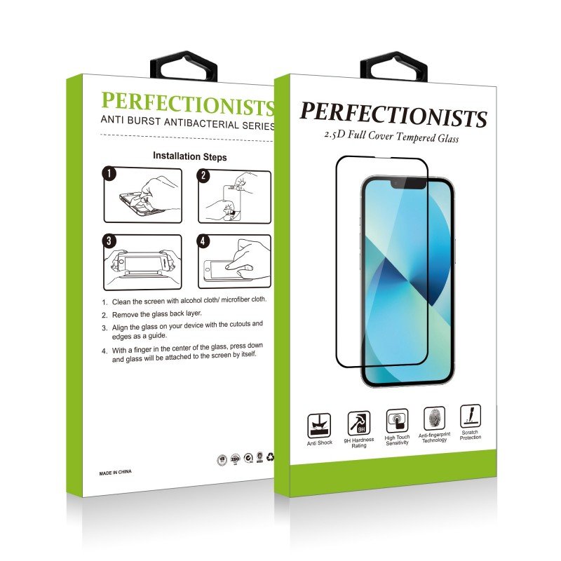 LCD apsauginis stikliukas 2.5D Perfectionists Huawei P20 lenktas juodas