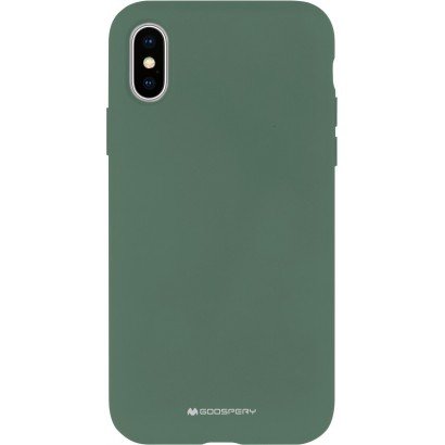 Dėklas Mercury Silicone Case Apple iPhone 14 Plus tamsiai žalias