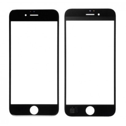 LCD stikliukas Apple iPhone 6S su rėmeliu ir OCA juodas V2 ORG