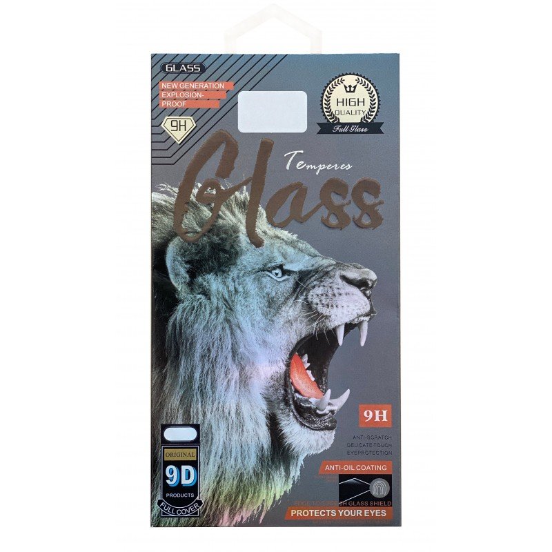 LCD apsauginis stikliukas 9D Full Glue Apple iPhone 14 juodas