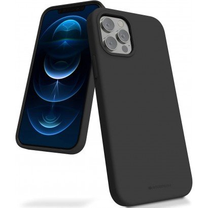 Dėklas Mercury Silicone Case Apple iPhone 14 juodas