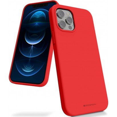 Dėklas Mercury Silicone Case Samsung S918 S23 Ultra 5G raudonas
