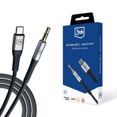 Audio kabelis 3mk USB-C to...
