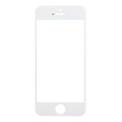 LCD stikliukas Apple iPhone 5S/SE su rėmeliu ir OCA baltas ORG