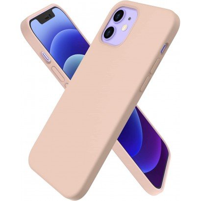 Dėklas Liquid Silicone 1.5mm Apple iPhone 12 mini rožinis