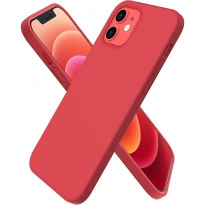 Dėklas Liquid Silicone 1.5mm Apple iPhone 13 Pro Max raudonas