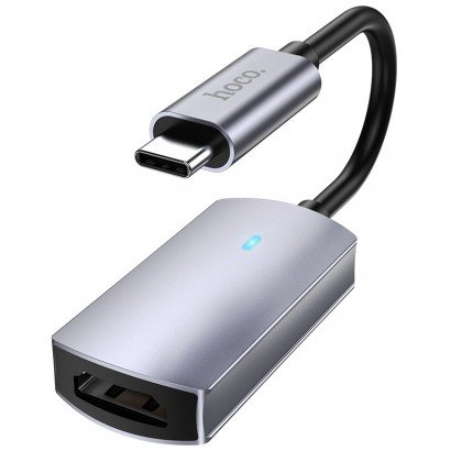 Adapteris Hoco UA20 Presage Type-C to HDMI pilkas
