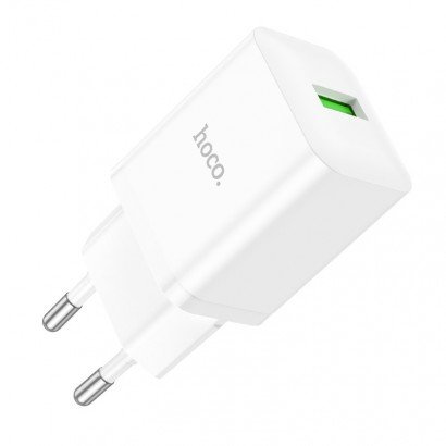 Įkroviklis buitinis Hoco N26 USB-A Quick Charge 3.0 18W baltas