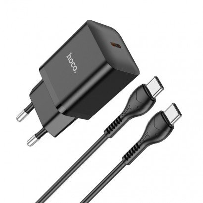 Įkroviklis buitinis Hoco N27 Innovative PD20W + Type-C juodas