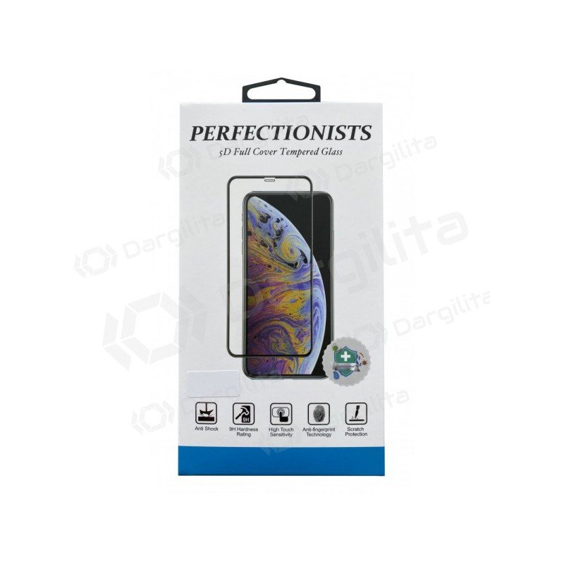 LCD apsauginis stikliukas 5D Perfectionists Apple iPhone 13/13 Pro/14 lenktas juodas