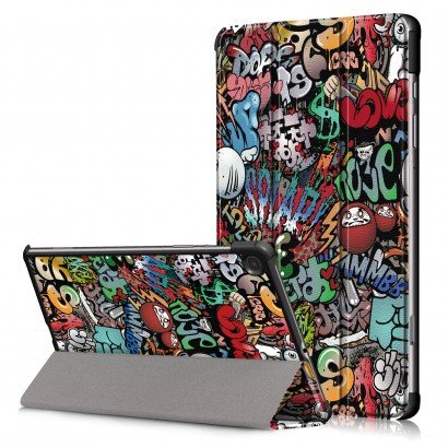 Dėklas Smart Leather Huawei MediaPad T5 10.1 graffiti