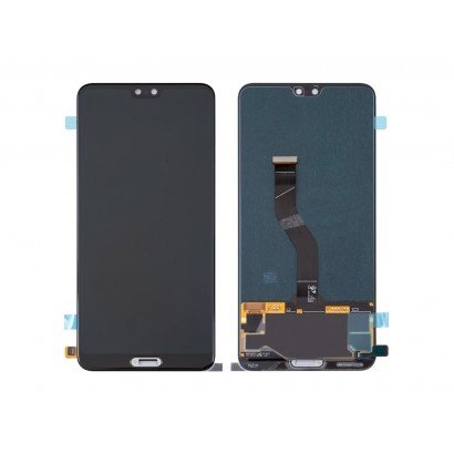 Ekranas Huawei P20 Pro su lietimui jautriu stikliuku juodas TFT HQ