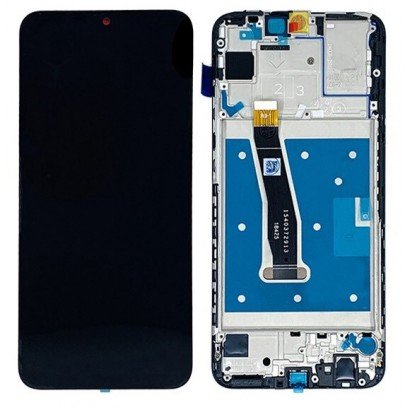 Ekranas Huawei P Smart 2019 su lietimui jautriu stikliuku ir rėmeliu juodas ORG