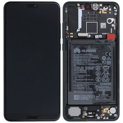 Ekranas Huawei P20 Pro su lietimui jautriu stikliuku juodas TFT HQ