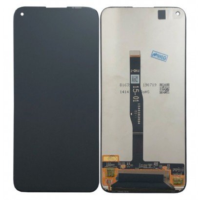 Ekranas Huawei P40 Lite/Nova 6 SE/P20 Lite 2019/Nova 5i su lietimui jautriu stikliuku juodas ORG