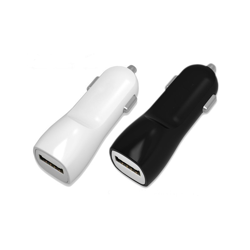 Įkroviklis automobilinis Tellos su USB jungtimi (dual) (1A+2A) juodas